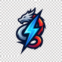 雷竞技官网Logo，橙色与深蓝色配色的电竞风格标志